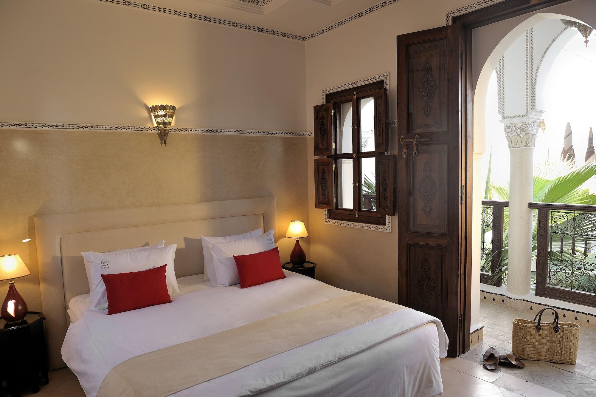 Riad Le Jardin D'Abdou Марракеш Экстерьер фото A bedroom at the hotel
